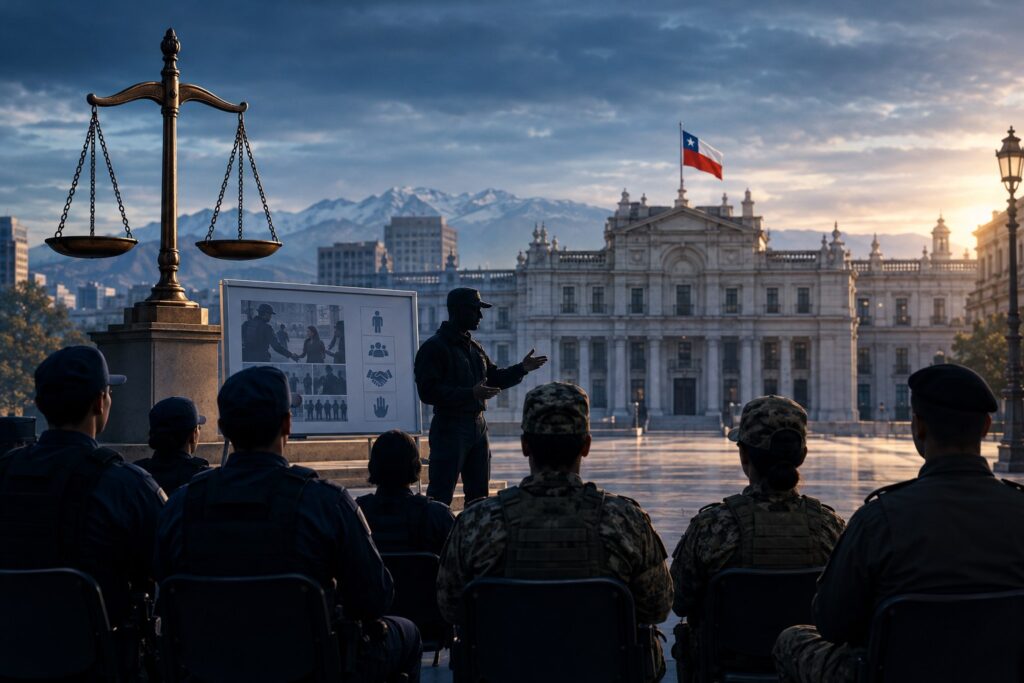 Capacitación institucional sobre reglas de uso de la fuerza y resguardo de derechos en Chile